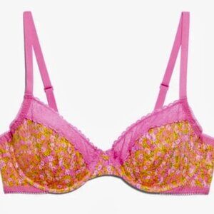 Savage X Fenty Cotton Essentials Lace-Trim Unlined Bra